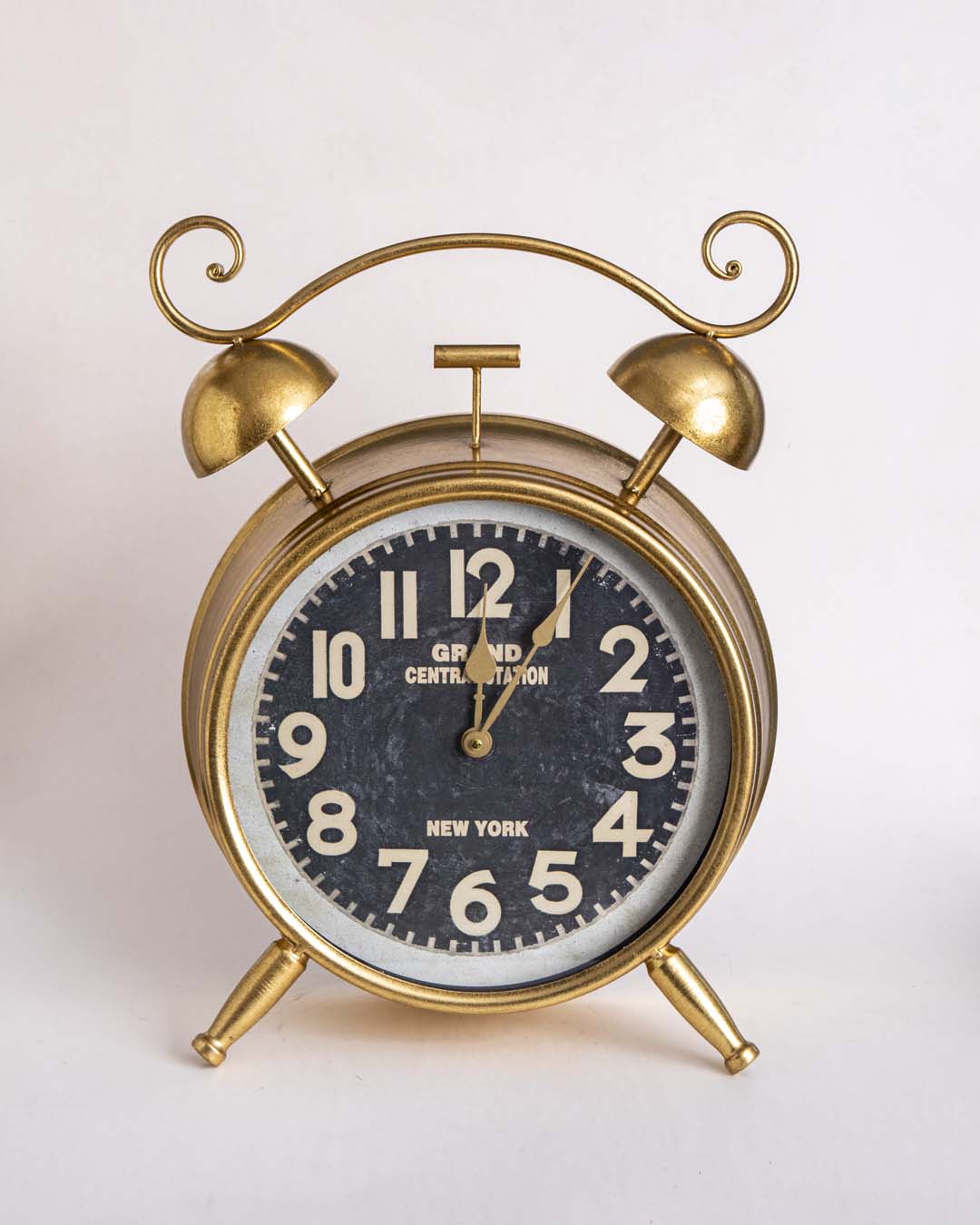 'Antiquite' Rustic Gold Table Clock
