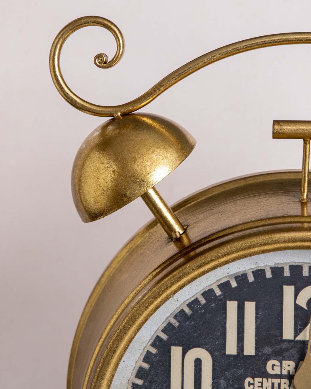 'Antiquite' Rustic Gold Table Clock
