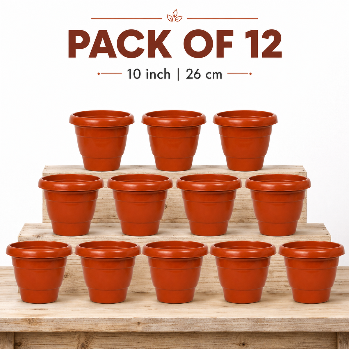 10 inch flower pot