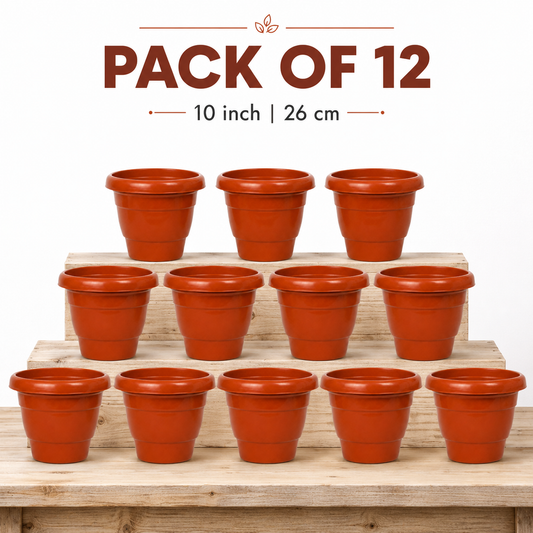 10 inch flower pot