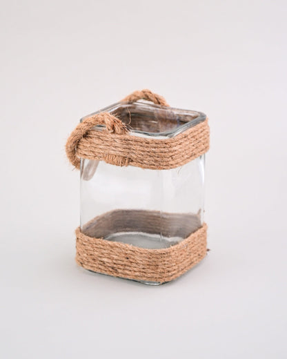 'Boho Chic Macramé' Macrame Glass Vase - Small