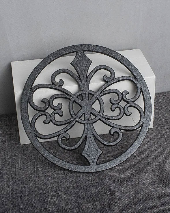 'Fleur De Lis' Cast Iron Trivet
