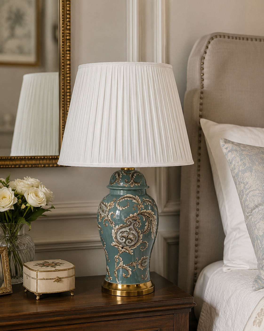 Acanthus Leaf Motif Table Lamp