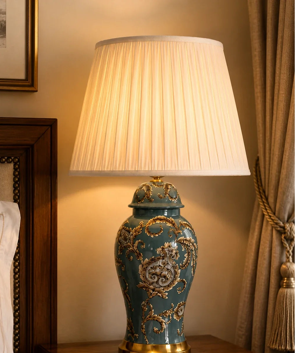 Acanthus Leaf Motif Table Lamp