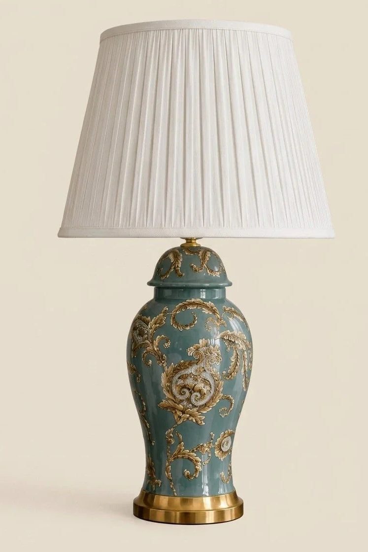 Acanthus Leaf Motif Table Lamp